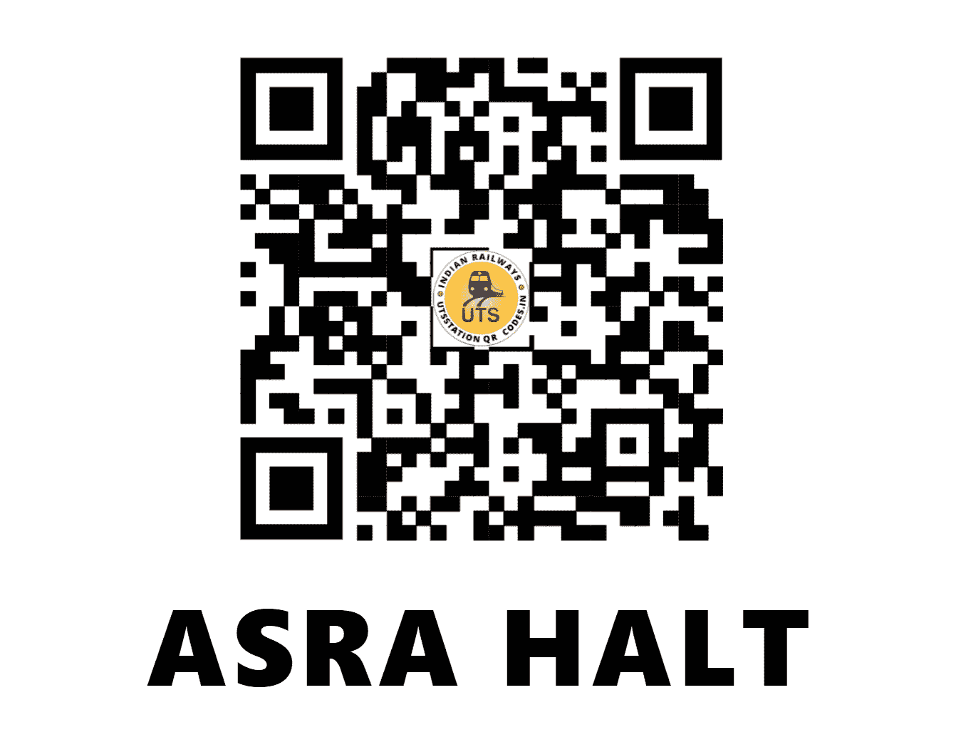 UTS QR Code for ASRA HALT - ASAR - NR (UTTAR PRADESH)